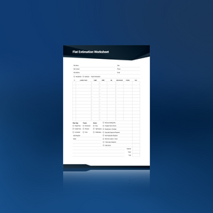 Flat Estimation Worksheet