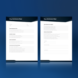 Wrap Maintenance Sheet